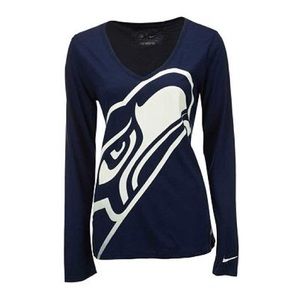 Nike NFL Seattle Seahawks VNeck Long Sleeve Tee